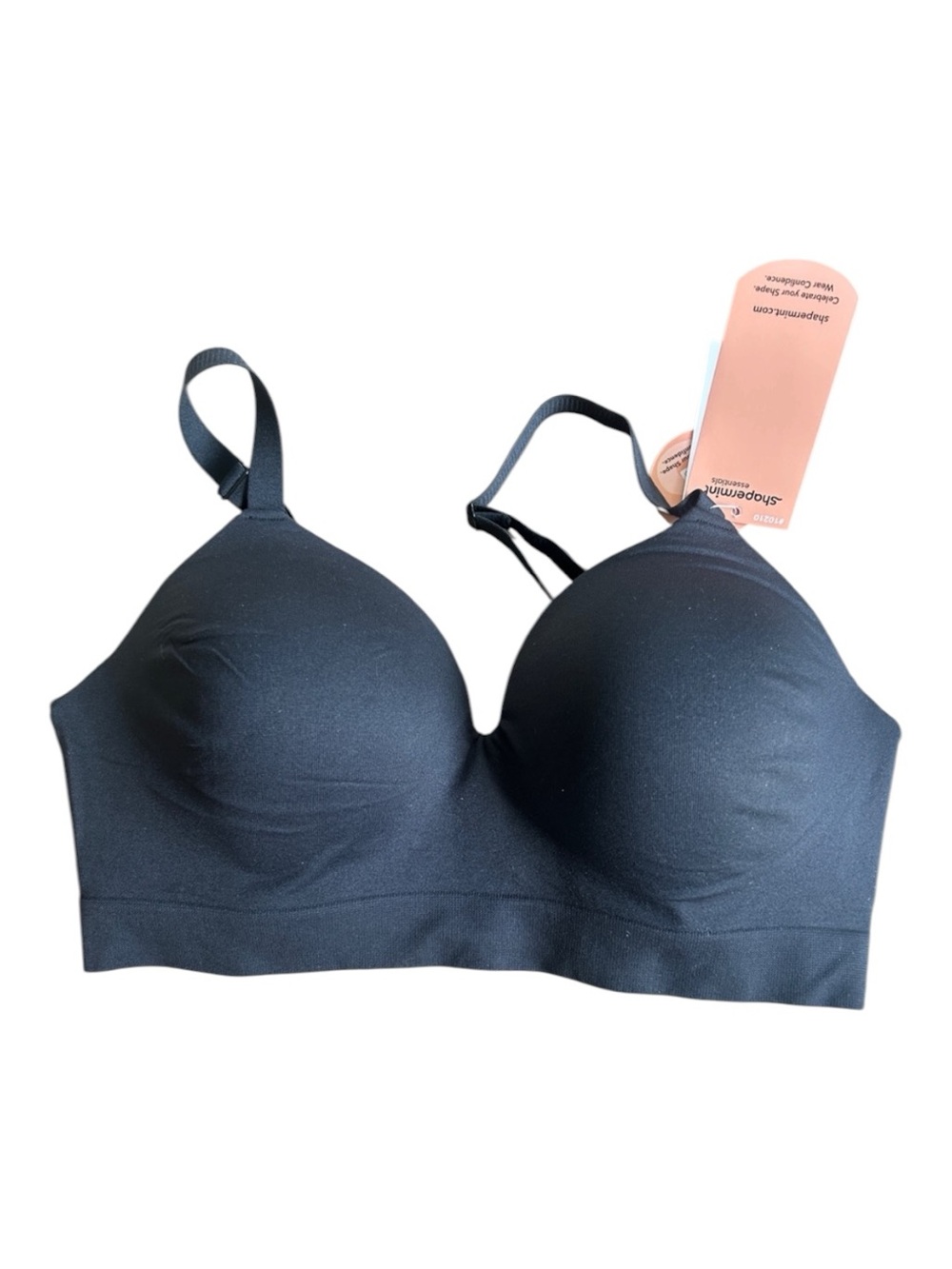 Shapermint Essentials Everyday Empower Contour Wireless Black Bra 
Size M NWT